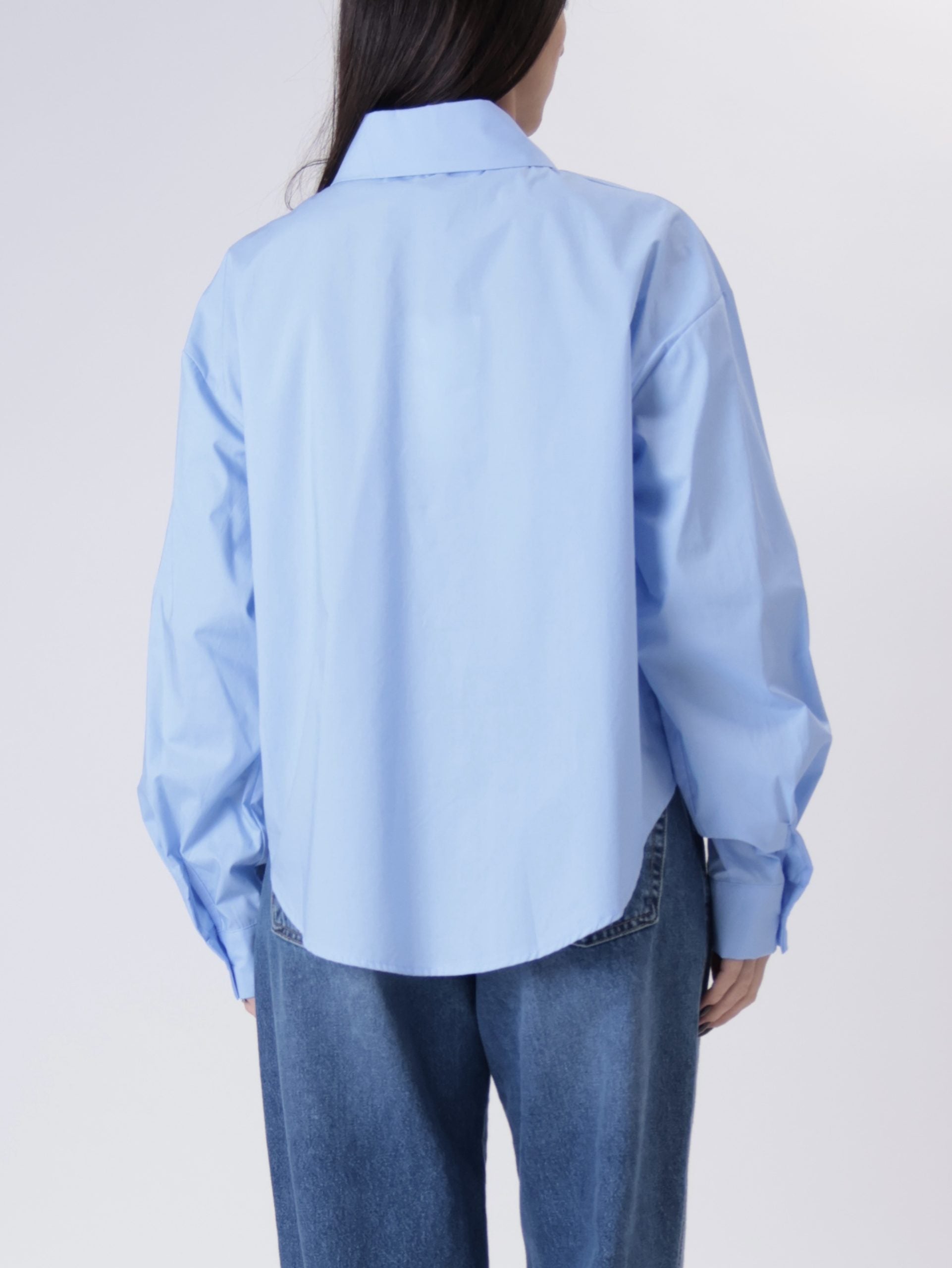 Camicia basic celeste