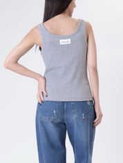 Henley tank top grey