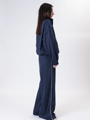 Blue toggle sweatshirt