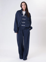 Blue toggle sweatshirt