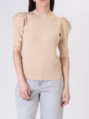 Pull sbuffo beige