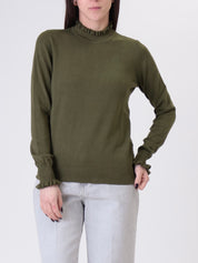 Military ruffles top