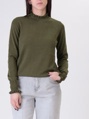 Military ruffles top