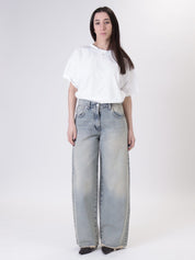 Beautiful sandblasted jeans