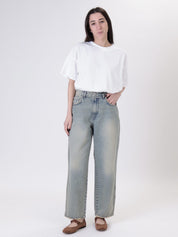 Osaka sandblasted jeans