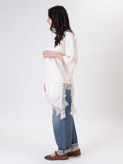 T-shirt con lingerie burro
