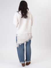 T-shirt con lingerie burro