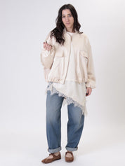 T-shirt con lingerie burro