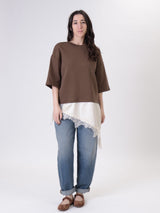 T-shirt con lingerie cioccolato