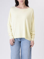Pullover  over viscosa giallo
