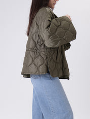 Piumino colletto militare
