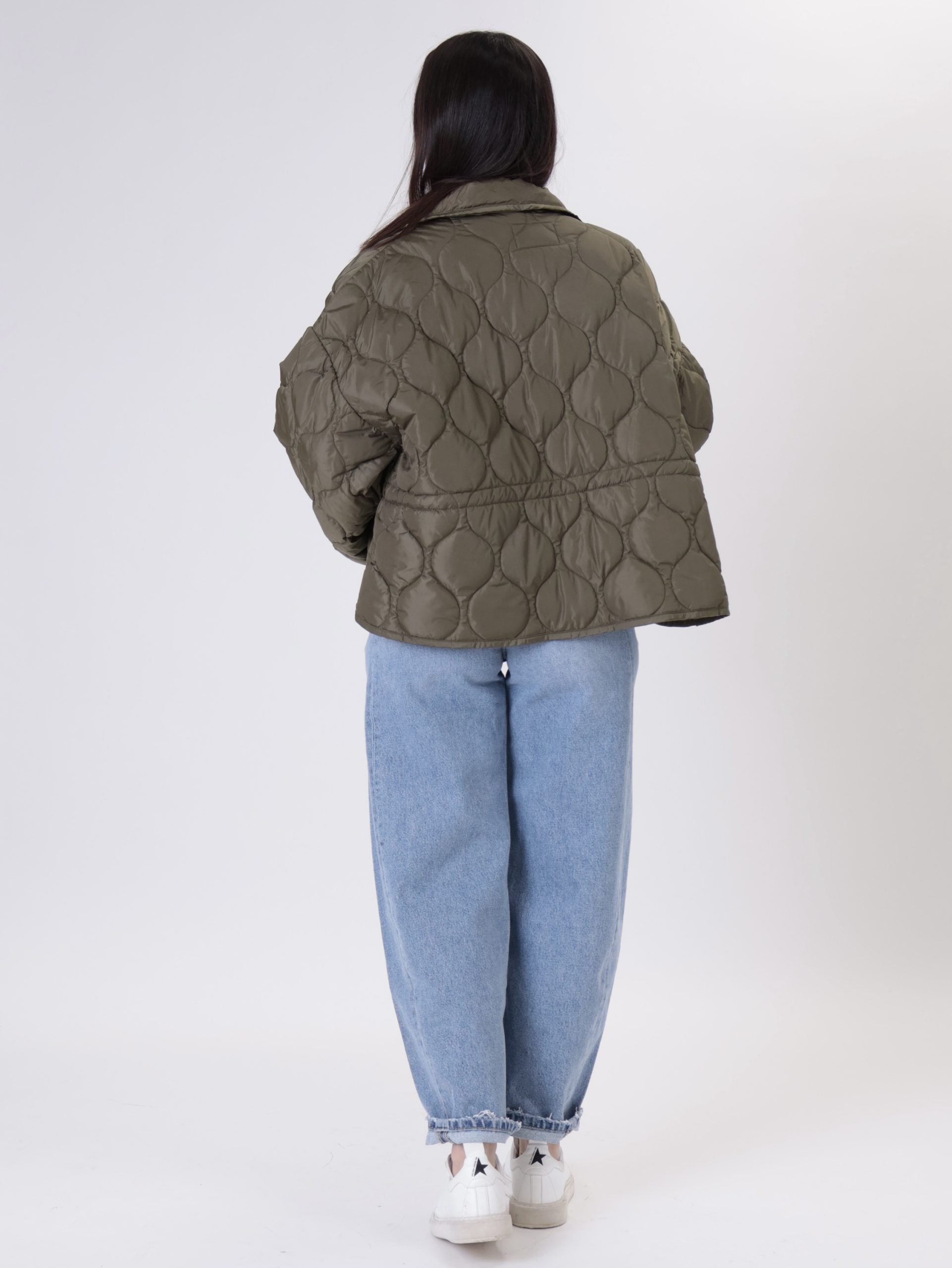 Piumino colletto militare