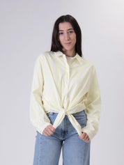 Long yellow striped shirt