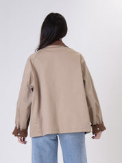 Giacca cotone caramello
