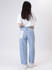 Light blue denim judo jeans