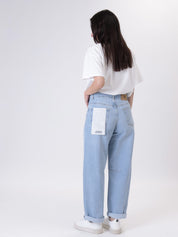 Light blue denim judo jeans