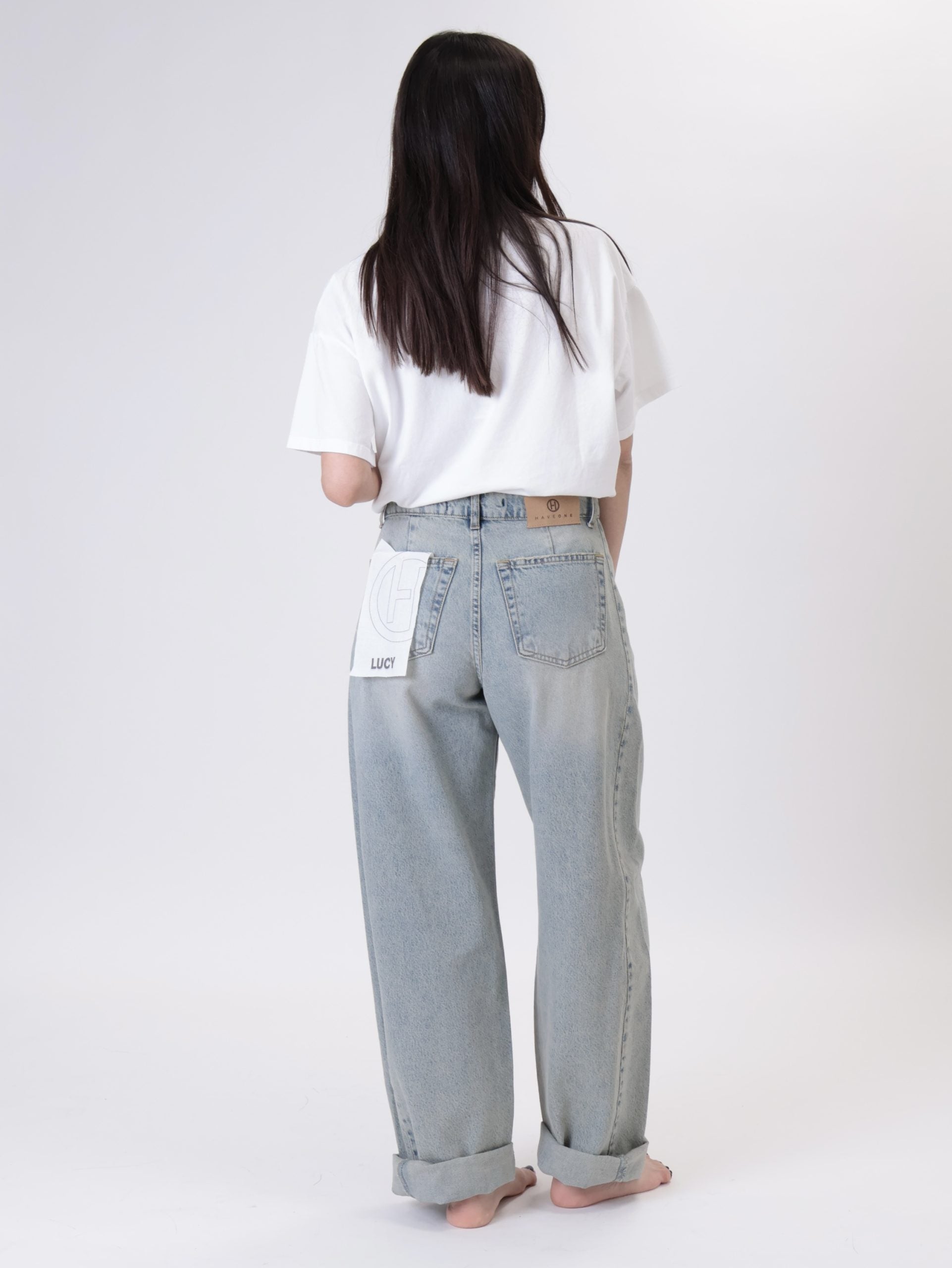 Lucy sandblasted jeans
