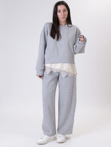 Sweatshirt with grey lingerie
