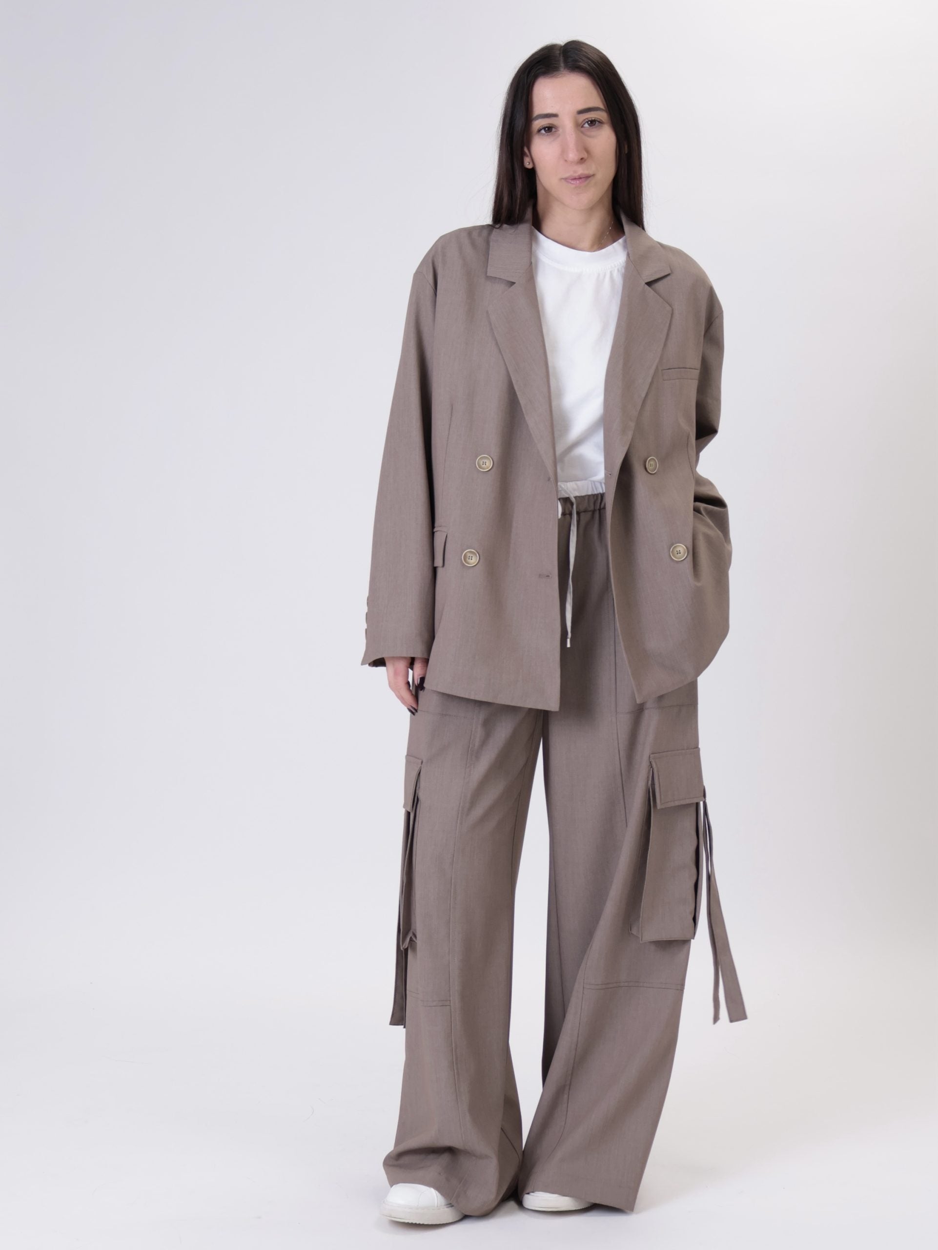 Nova double-breasted cashmere jacket