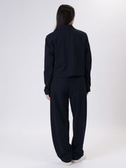 New blue cropped jacket