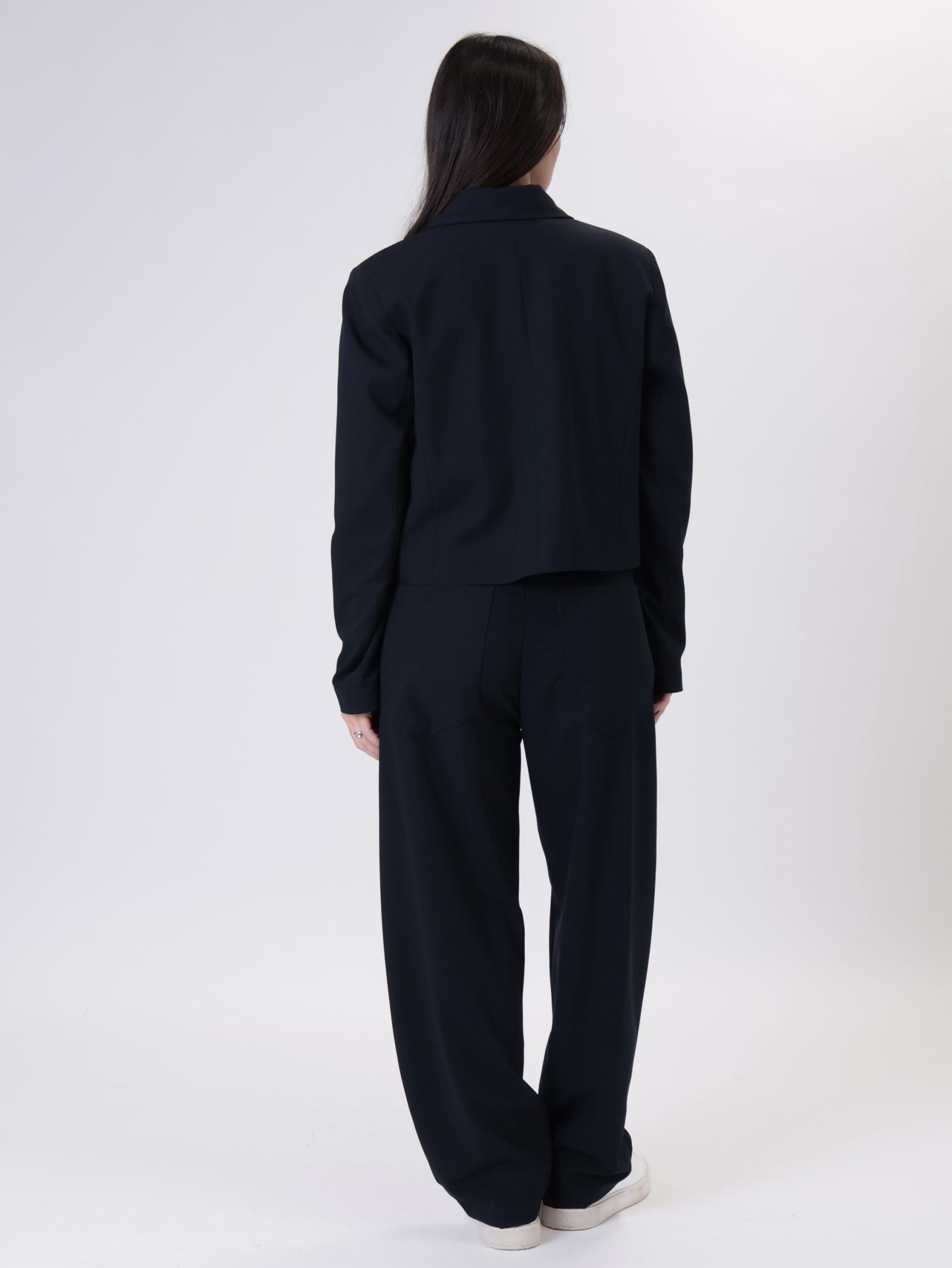 New blue cropped jacket