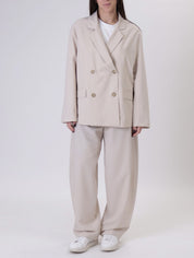 New barrel trousers, beige