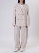 New beige double-breasted jacket