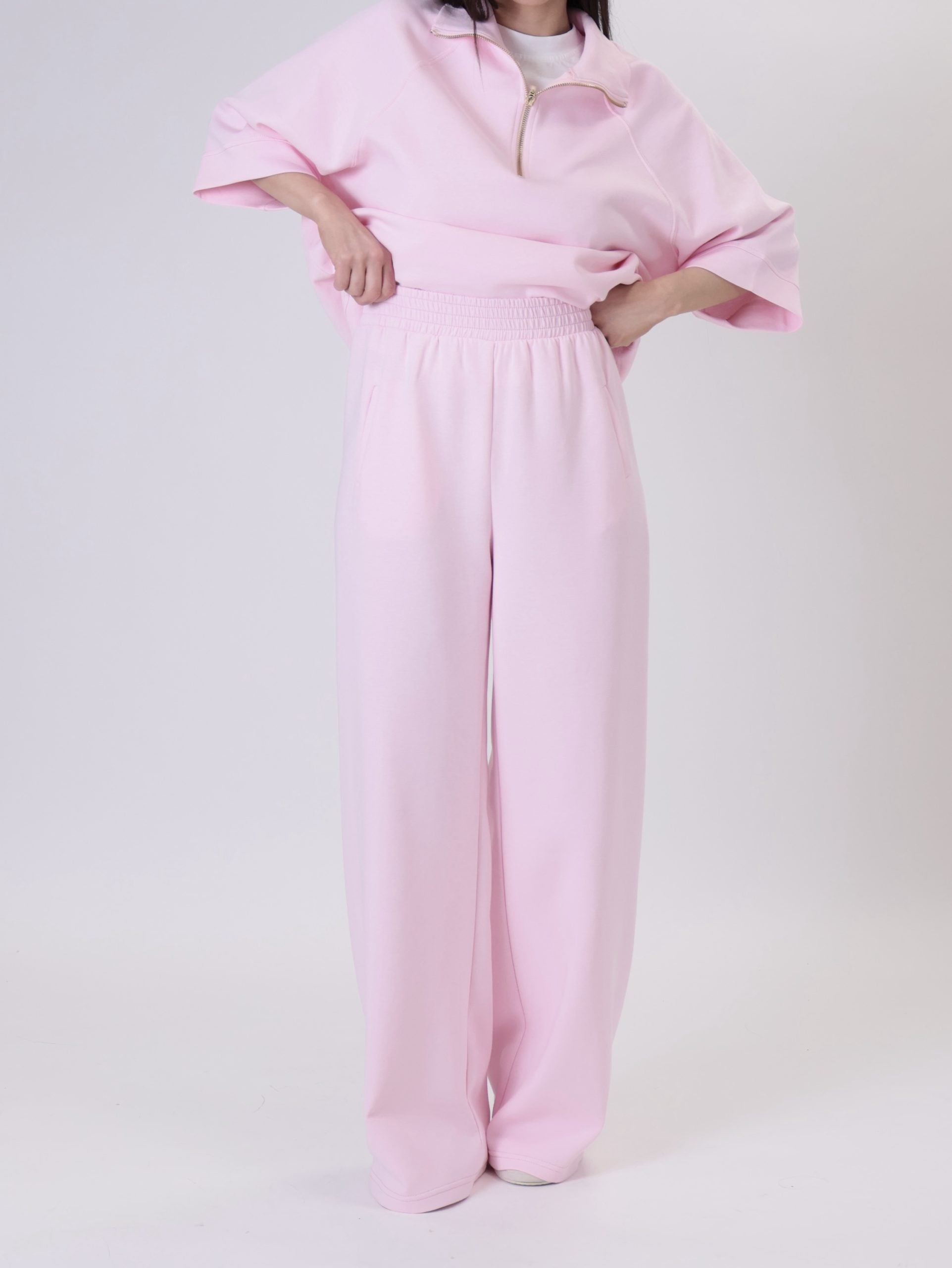 Giulia pink palazzo trousers