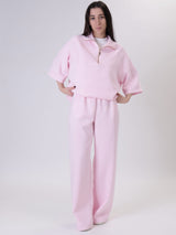 Giulia pink palazzo trousers
