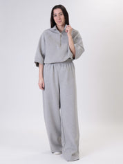 Giulia Half-Zip Sweatshirt - Grey
