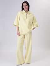 Giulia yellow palazzo trousers