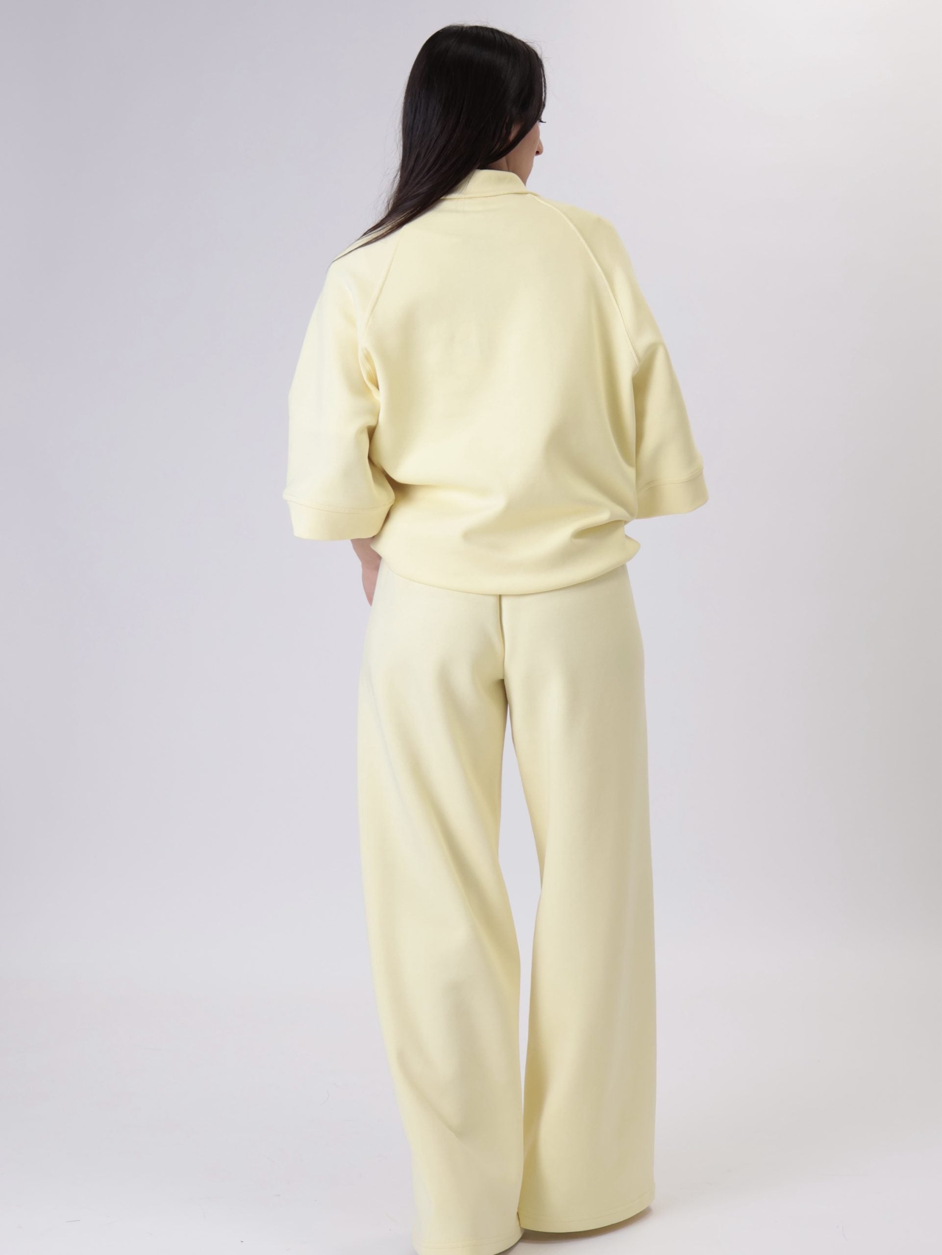 Giulia yellow palazzo trousers