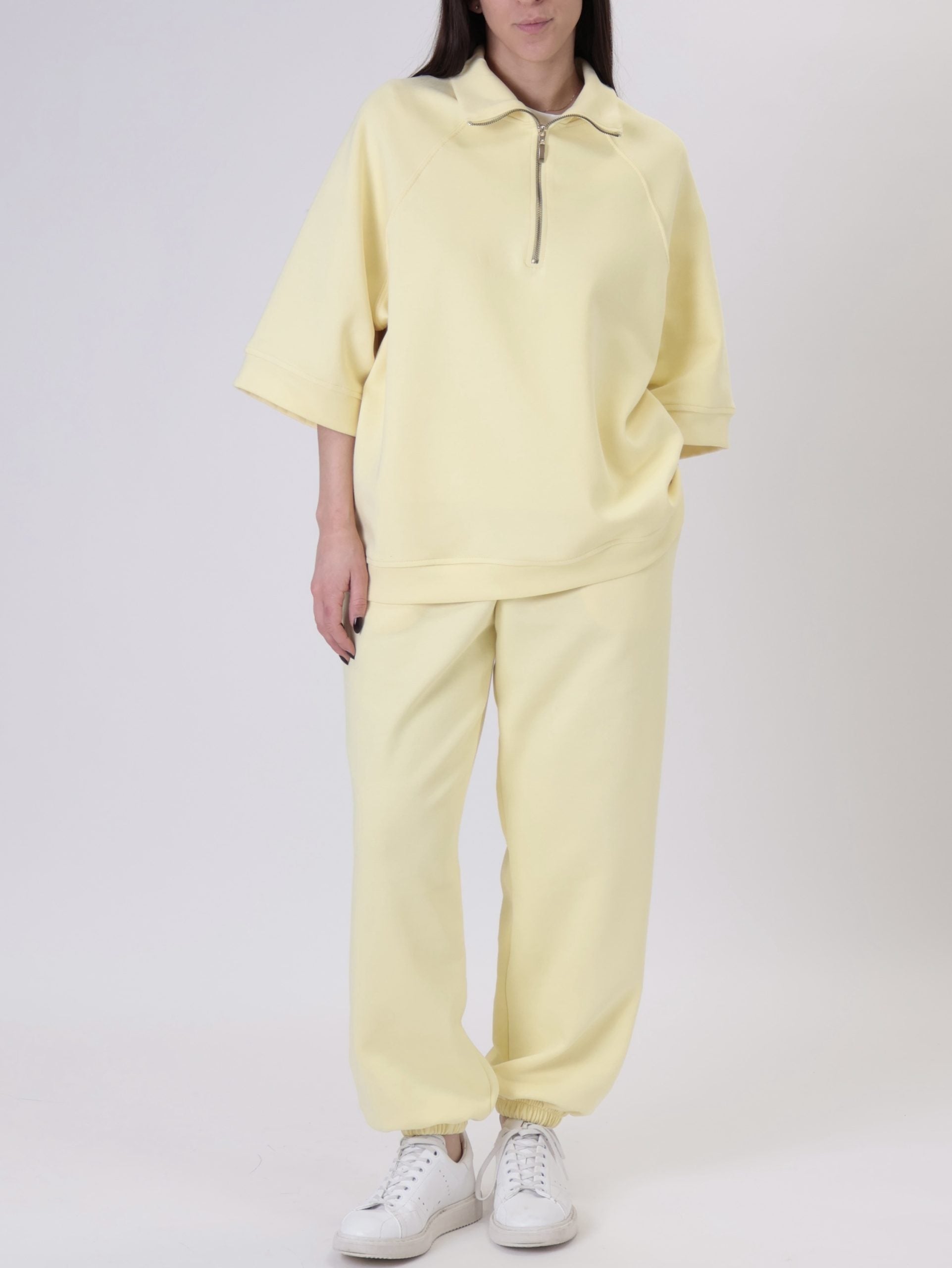 Giulia half-zip sweatshirt yellow