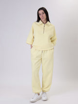 Giulia yellow cuff trousers