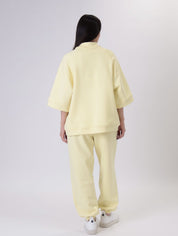Giulia yellow cuff trousers