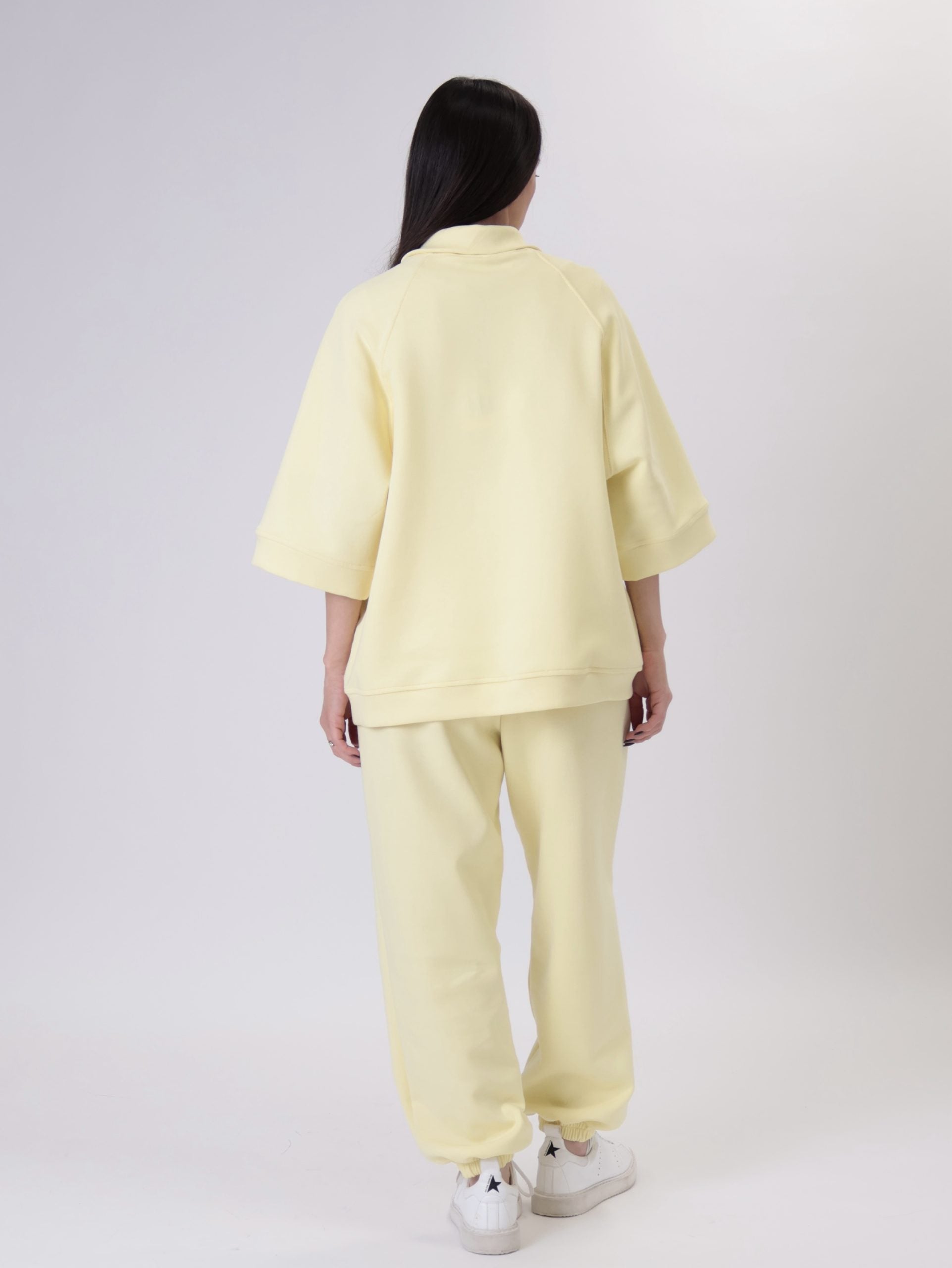 Giulia yellow cuff trousers