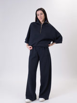 Giulia wide-leg trousers in blue