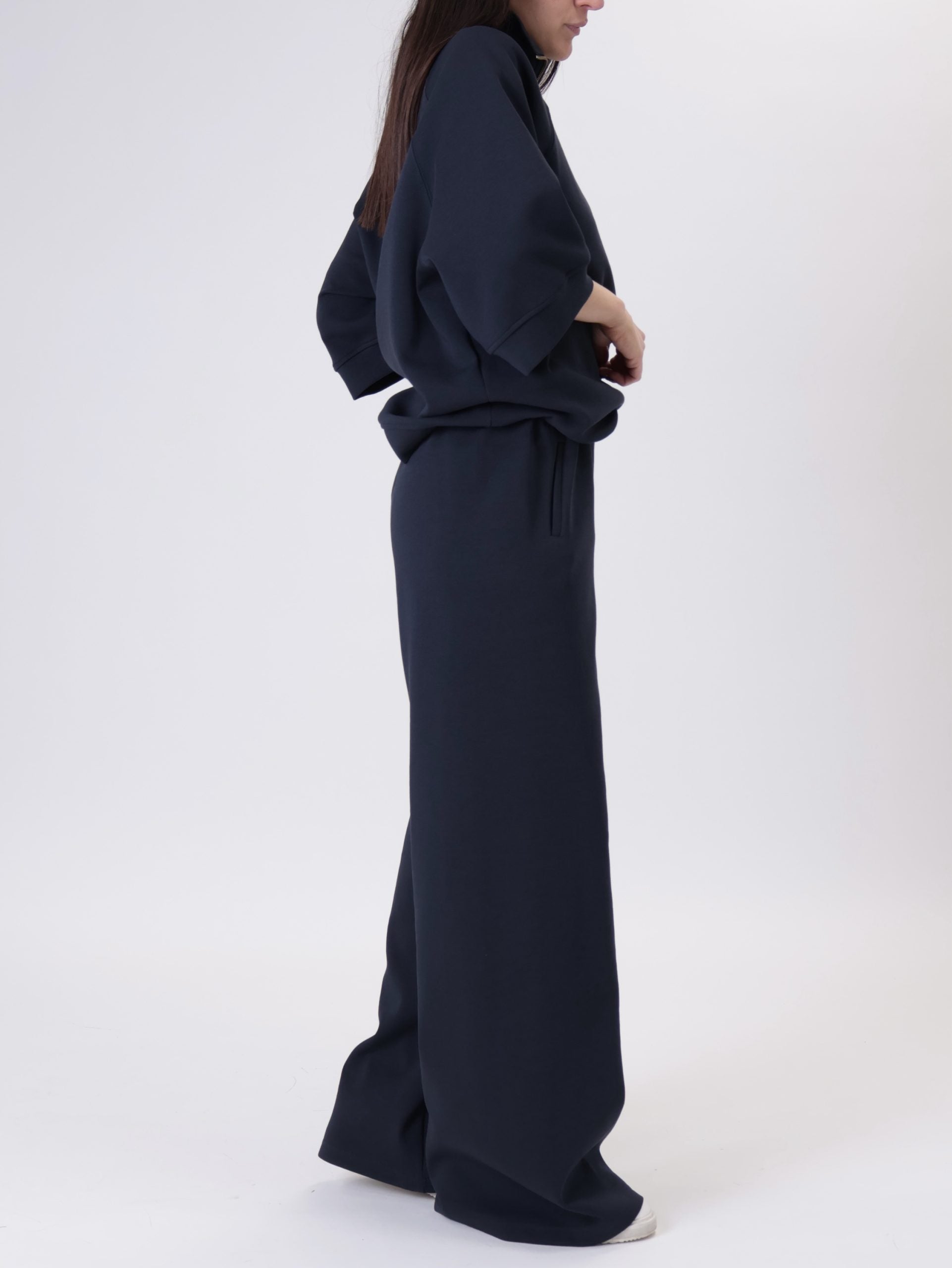Giulia wide-leg trousers in blue