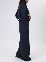 Giulia half-zip sweatshirt blue