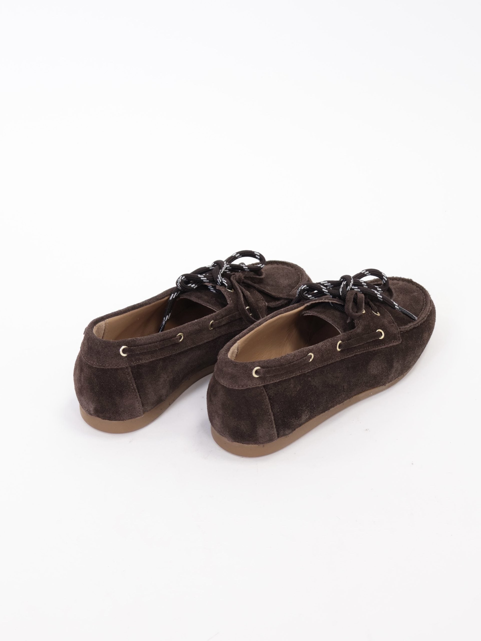 Mocassino barca suola piatta moro