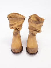 Stivaletto slouch cuoio