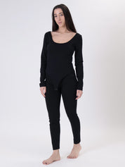 Body m/lunga nero SPORT