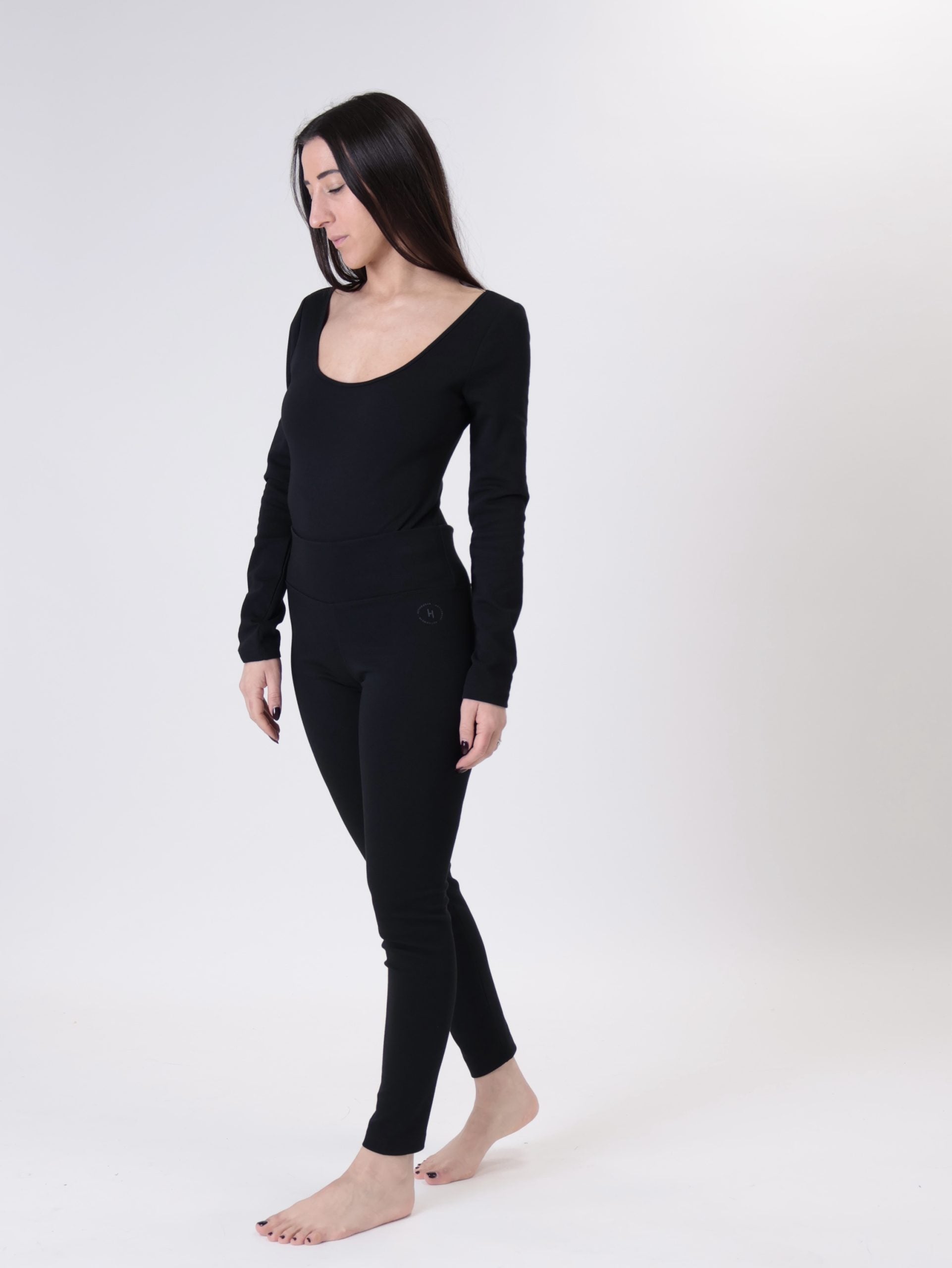 Body m/lunga nero SPORT