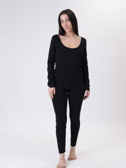 Body m/lunga nero SPORT
