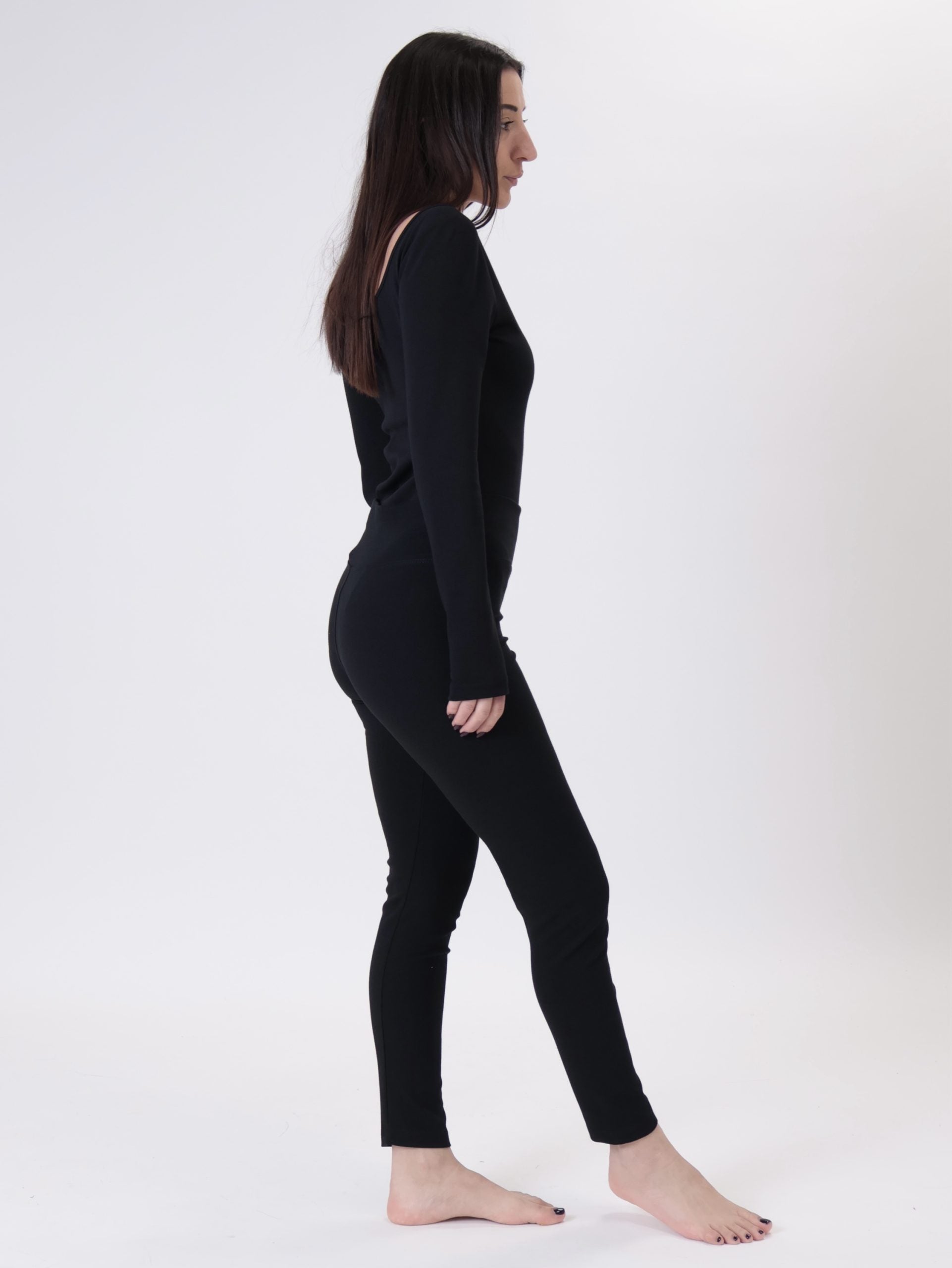 Body m/lunga nero SPORT