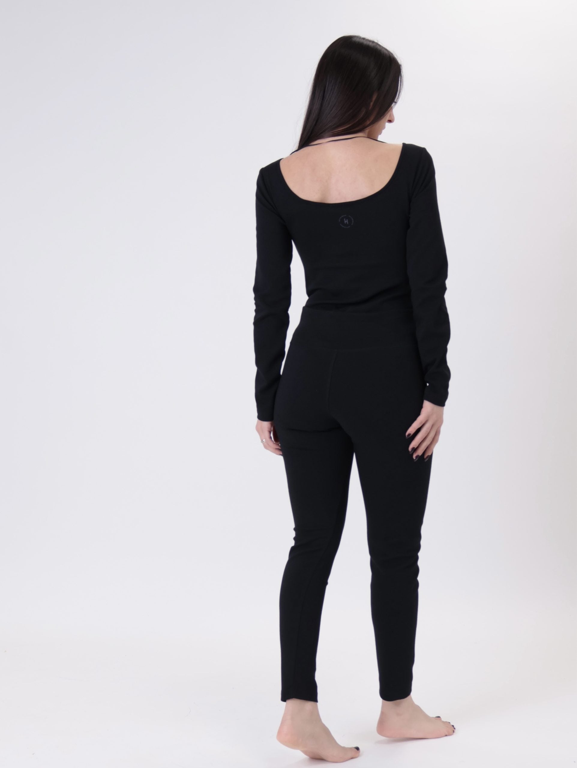 Body m/lunga nero SPORT