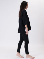 T-shirt con canotta nero SPORT