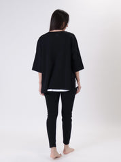 T-shirt con canotta nero SPORT