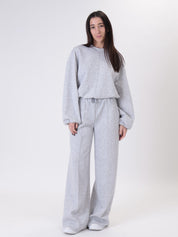 Pantalone  cucitura centrale grigio