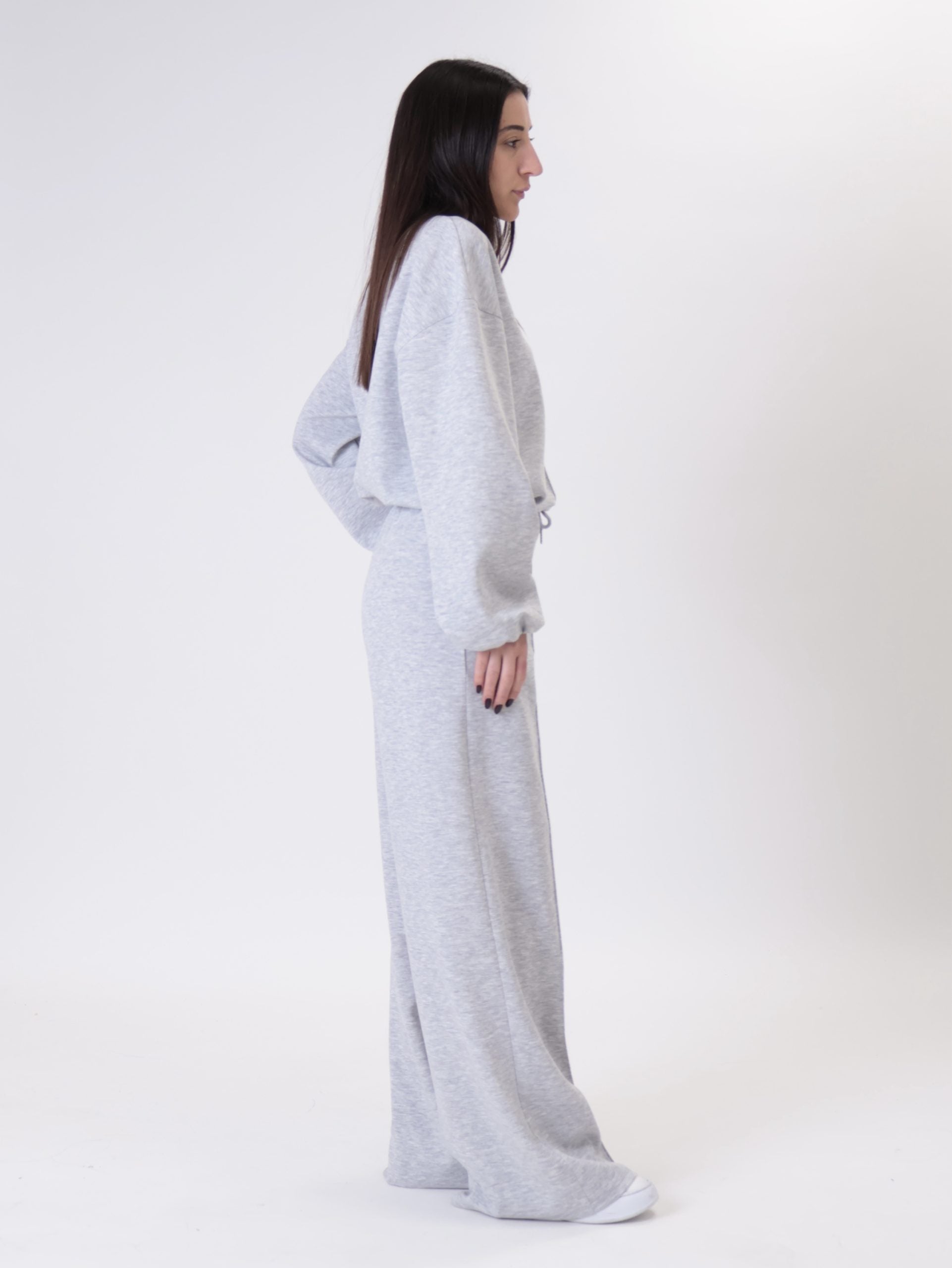 Grey central seam sweatshirt